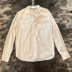 Levi’s Western Shirt Men’s M Long Sleeve Pearl Snaps